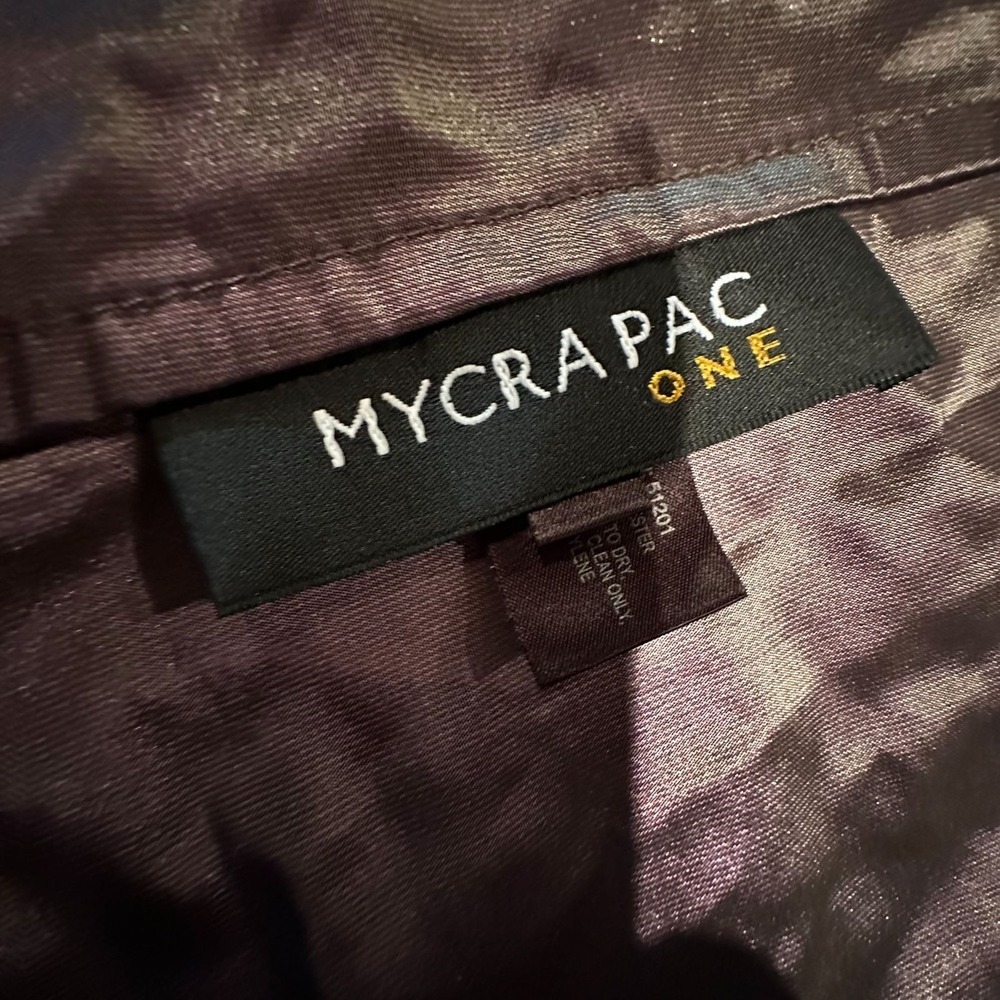 Mycra Pac One Purple Iridescent‎ Ruffle Front Jacket Women's Size M/L - Picture 4 of 13